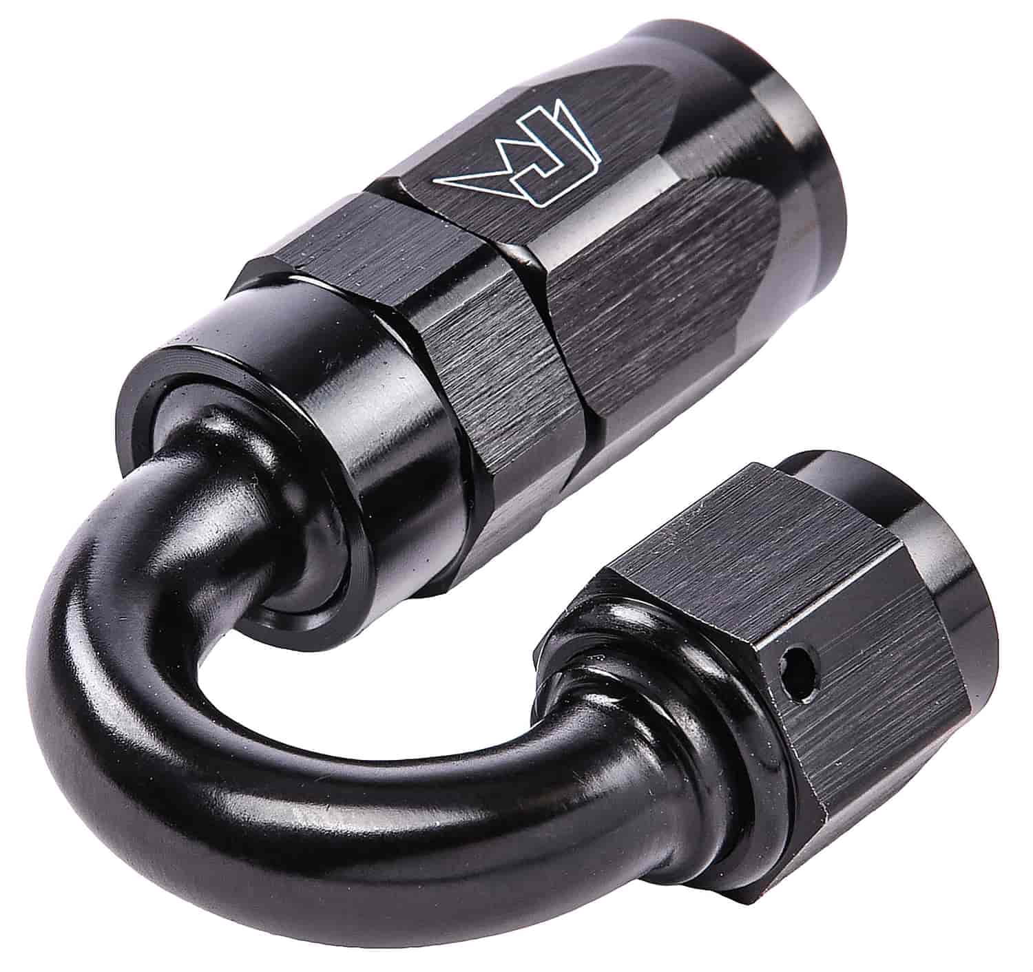 JEGS 110041 AN 180-Degree Max Flow Swivel Hose End -6 AN Female to -6 AN Hose 19