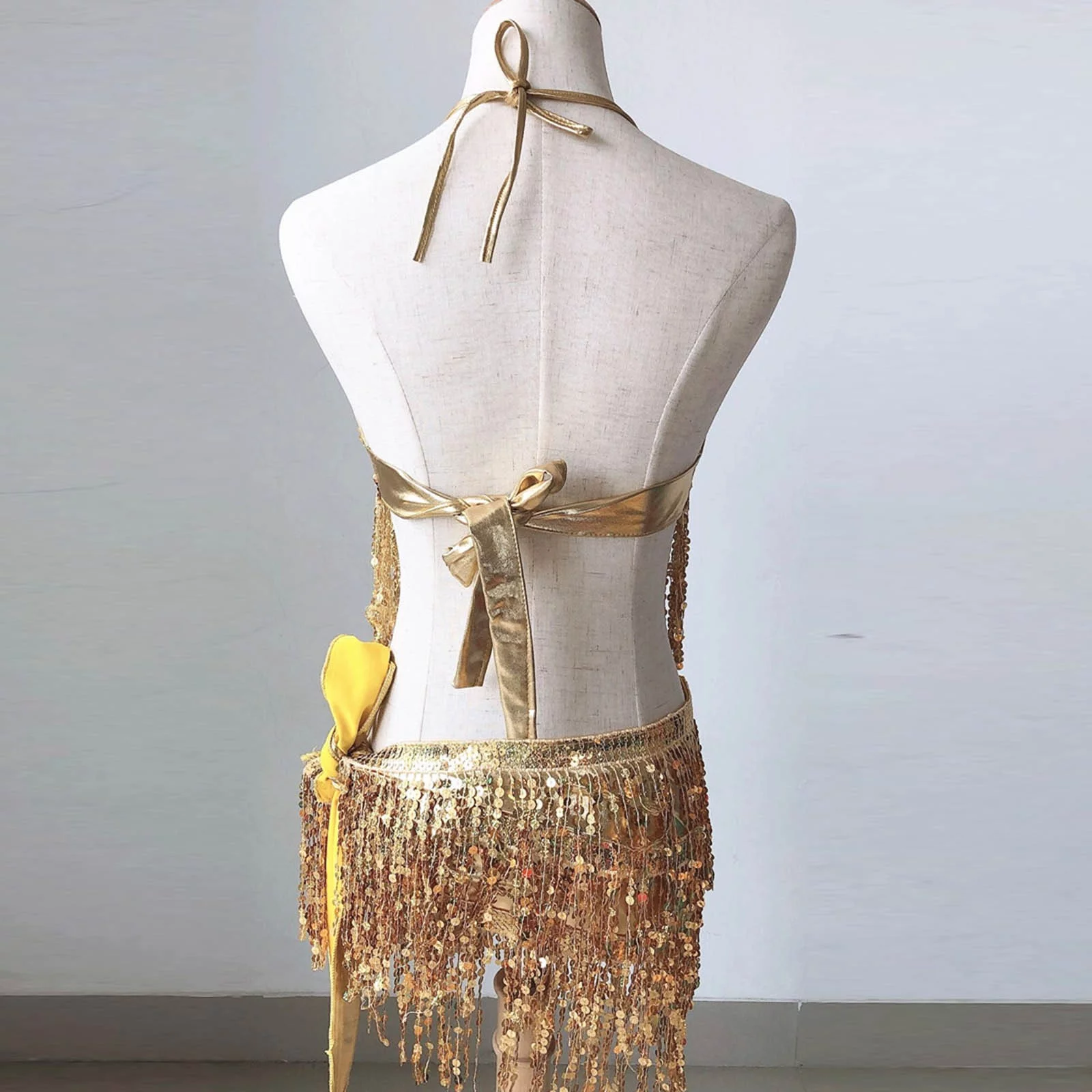 Autumn Tennis Skirt Women Sequin Belly Tassel Wrap Mini Skirt Club +Vest Set Skirt Hangers With Clips Tier