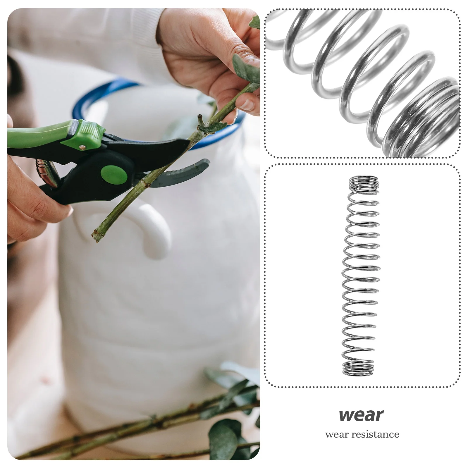 Pruner Spring Replacement Handheld Pruners Springs 3 Pcs Garden Shears Pruning Stainless Steel Parts