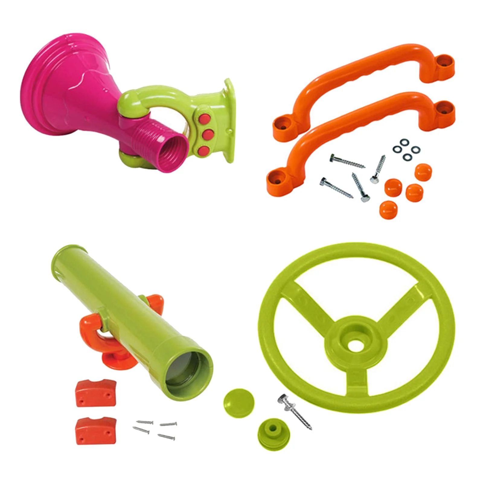 MERIGLARE 4 Pieces Playground Accessories,Swingset Attachments,Playset Attachments,Playground Equipments for Outdoor Playhouse,Backyard