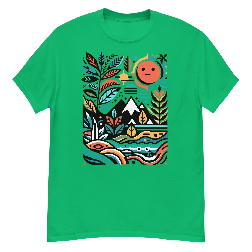Nature's Essence T-Shirt: Capturing the Elements of the Outdoors in Style (Irish Green, S)