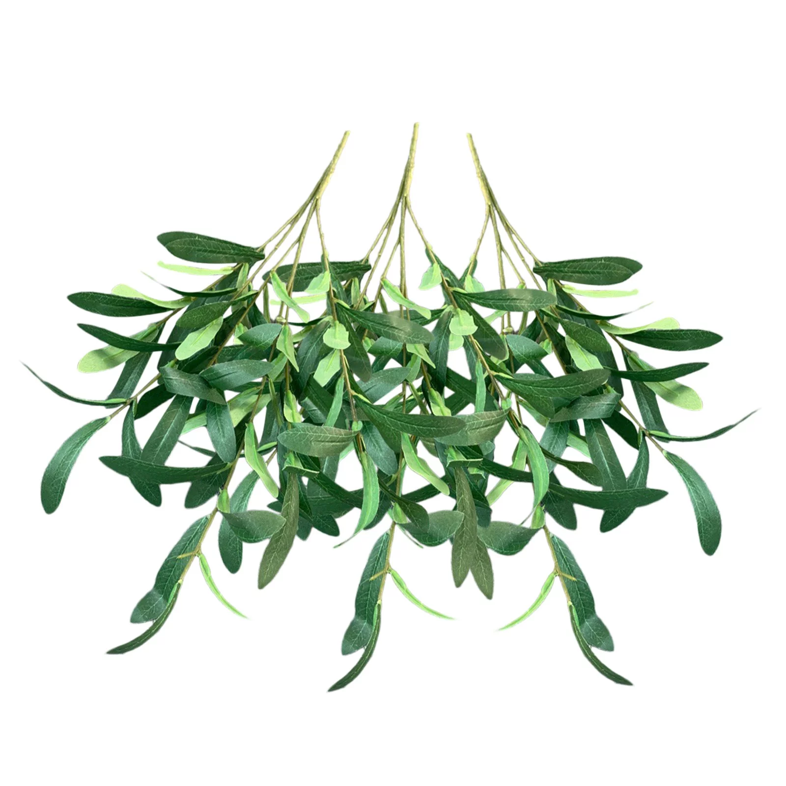 Artificial Flowers Roses 3PC Artificial Leaf Bush Home Office Garden Flower Wedding Decor Greenery Branches Stems Artificial For Home Party Decoration