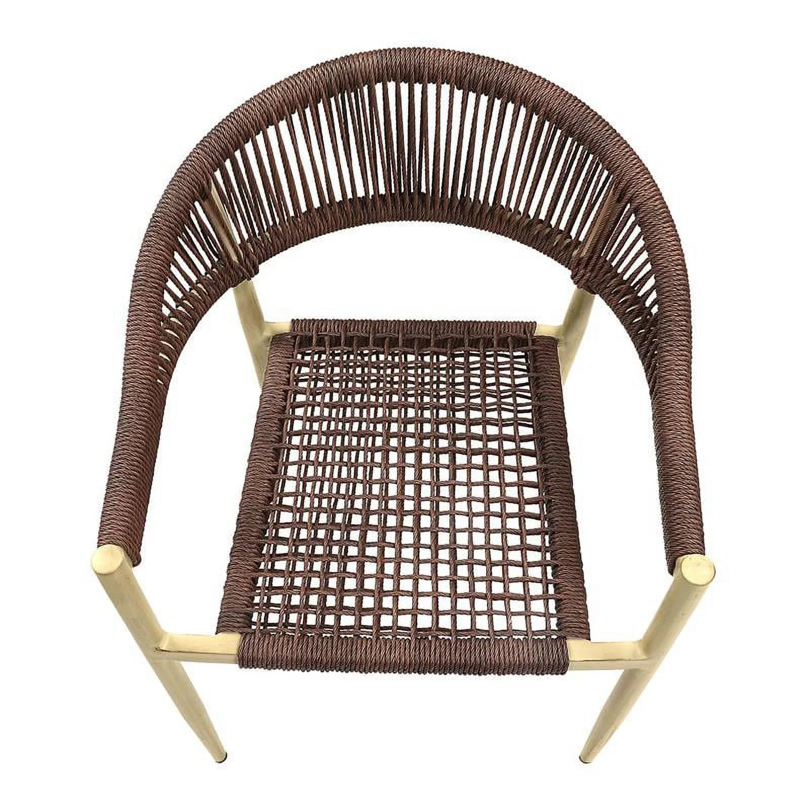 Afuera Living Aluminum Patio Dining Chair in Natural (Set of 2)