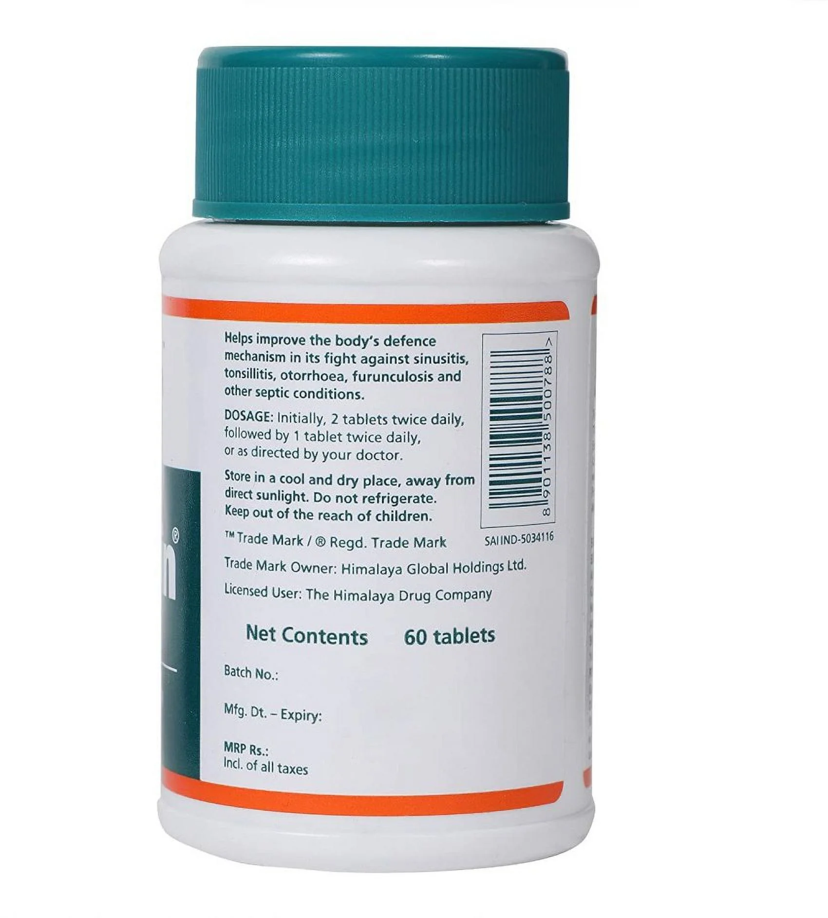 OFFICIAL SEPTILIN HIMALAYA 2 BOX 120 TABLETS IMMUNITY BOOST ALLERGIC DISEASES