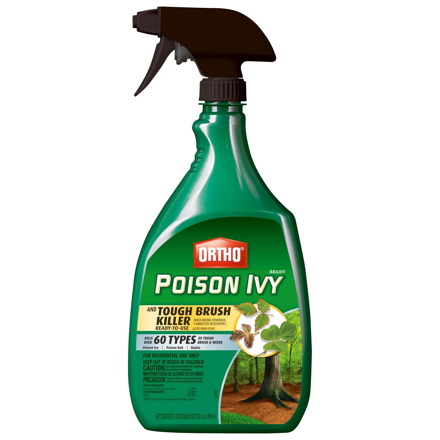 Ortho 0475010 MAX Poison Ivy & Tough Brush Killer Ready-To-Use, 24-Ounce