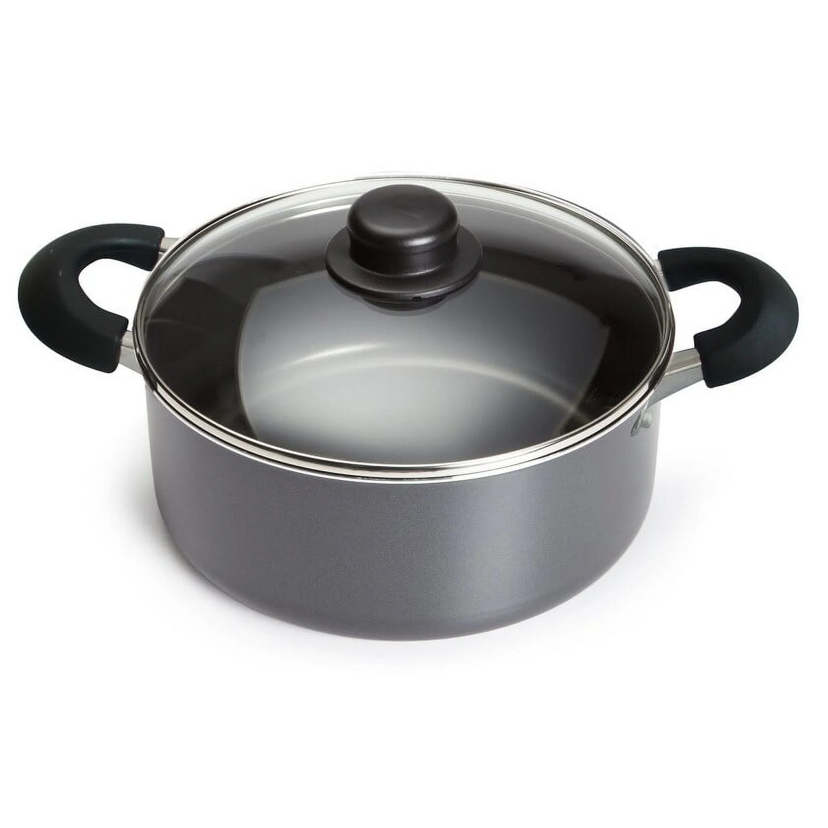 Bene Casa non-stick speckled Dutch Oven, 3.06-Quart capacity Dutch Oven with tempered glass lid, easy clean Dutch Oven 3.06 Quart