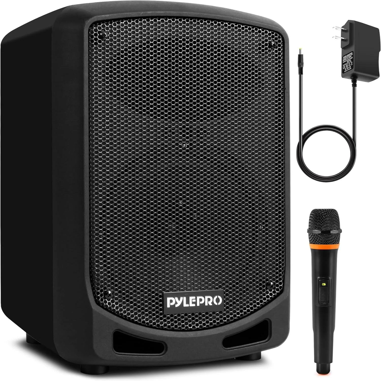 Bluetooth Karaoke PA Speaker - Indoor / Outdoor Portable Sound System with Wireless Mic  Audio Recording  Rechargeable Battery  USB / SD Reader  Stand Mount - for Party  Control - PSBT65A