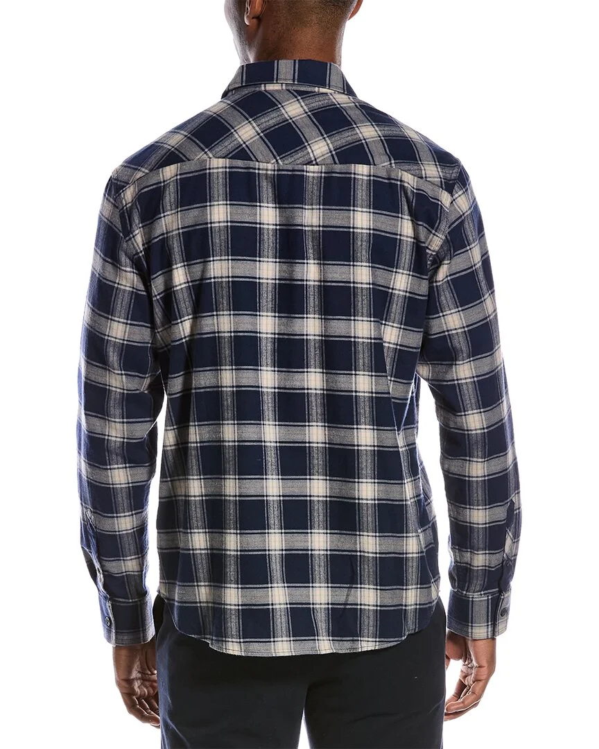 Billy Reid mens  Western Shirt, S, Blue