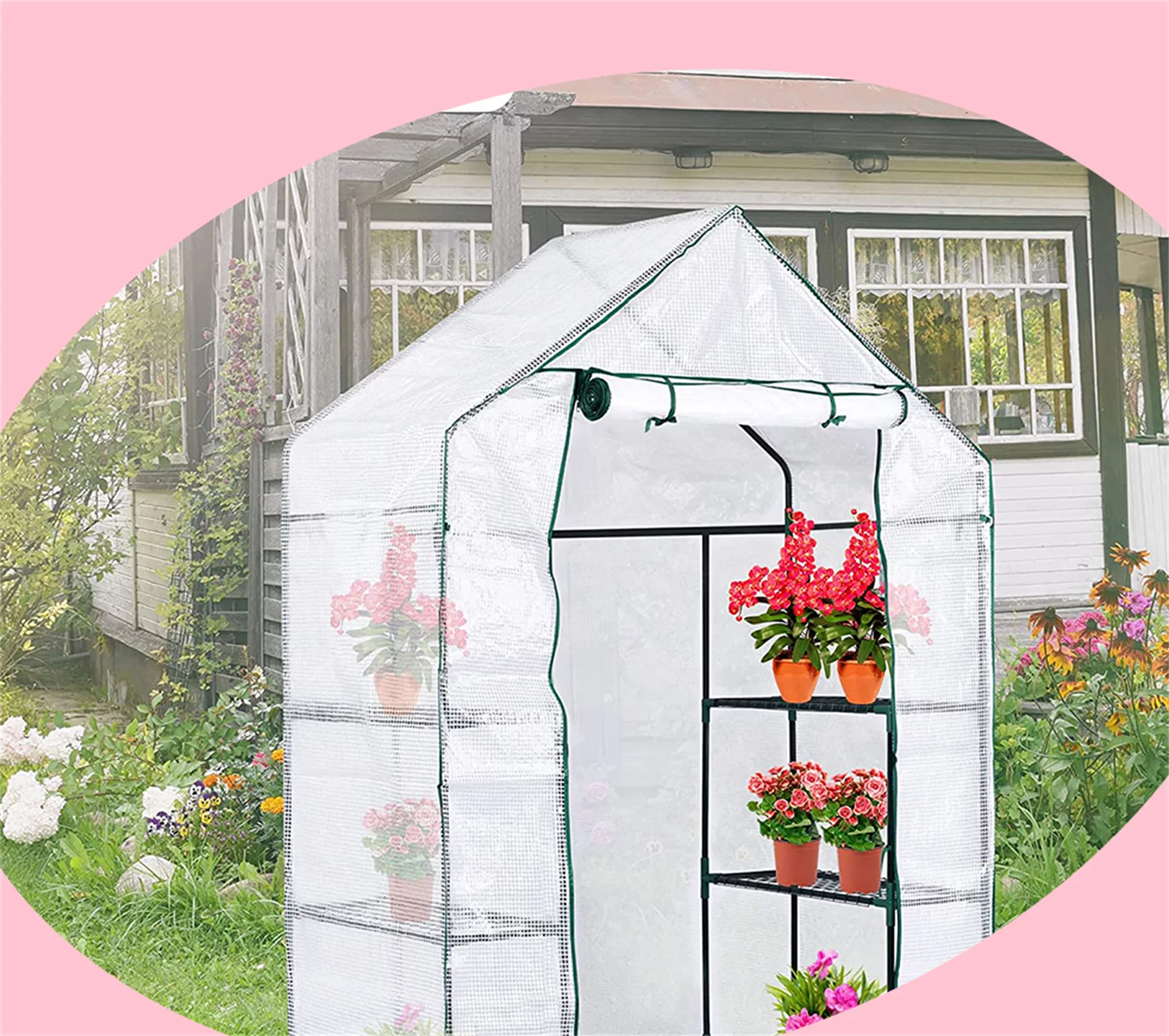 Walk in Greenhouse Replacement Cover (No Frames Include)