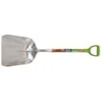 AMES 2672400 Scoop Shovel, 15-1/2 in W Blade, 11-1/2 in L Blade, Aluminum Blade, Northern Hardwood Handle, 46 in OAL