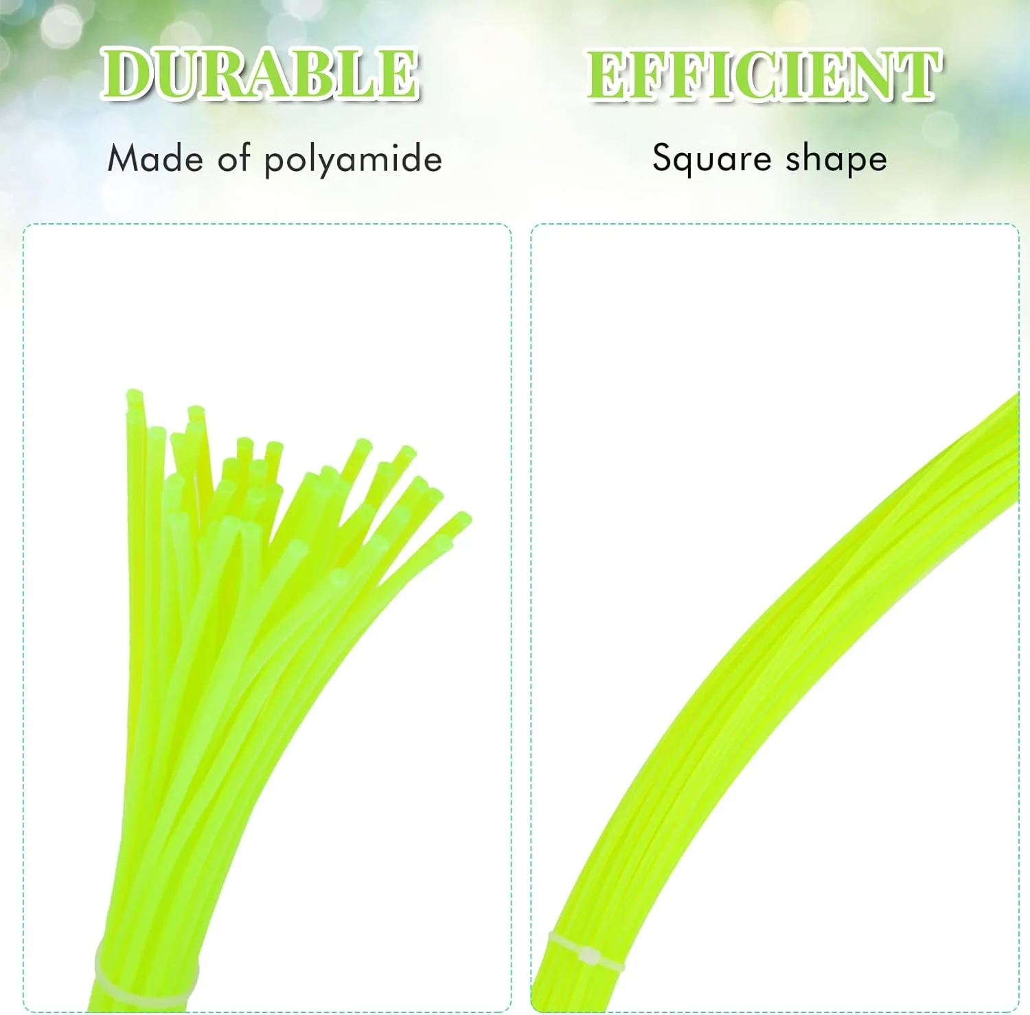 Eyoloty Replacement Line Flex-A-Line 60-Pack Compatible with Sun Joe SDJ616 SDJ616L 13-Amp Corded Electric Leaf Mulcher/Shredder