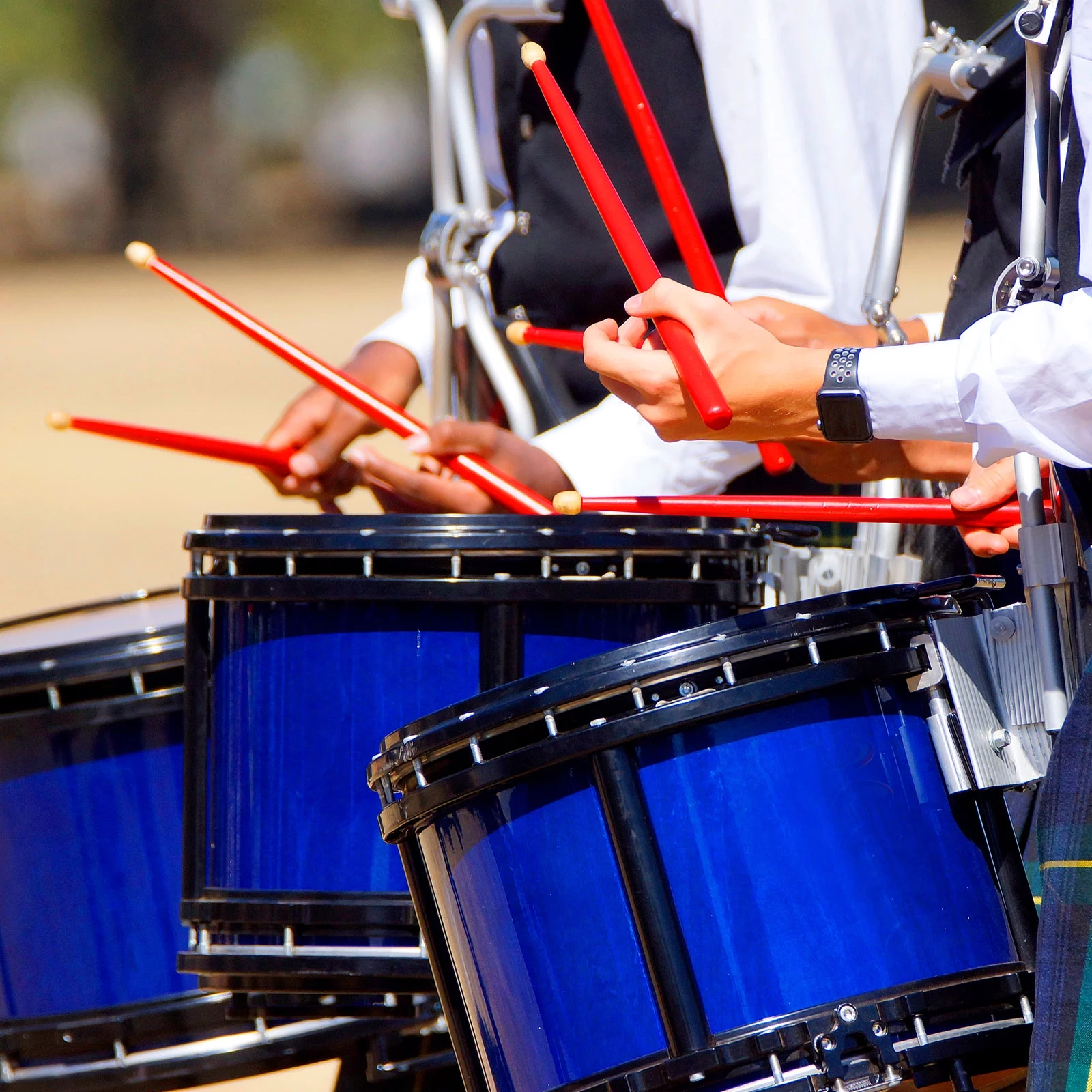 Uxcell 6 Pairs Maple Wood Drumstick Anti Slip Drum Stick 5A Black Drumming Musical Instrument Percussion