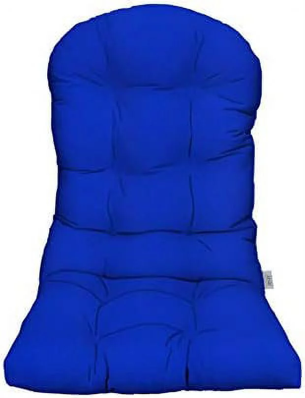 Indoor Outdoor Tufted Adirondack Chair Seat Cushion - Made From Sunbrella Fabric - Choose Color And Quantity (Canvas Pacific Blue, 1)