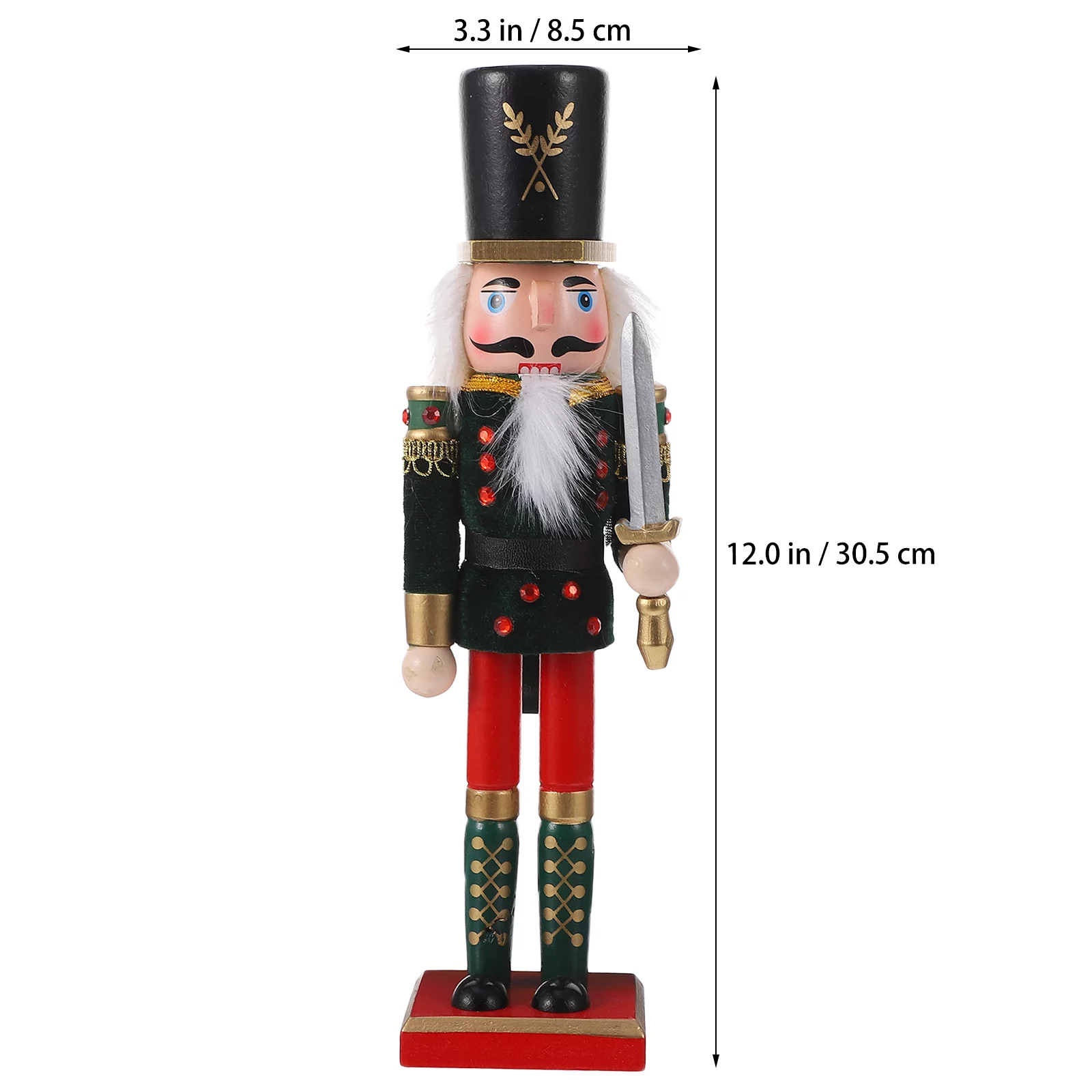 Nutcracker Wooden Hanging Figures Soldier Desktop Ornament Wood Decor Walnut Holiday Figurines Nutcrackers Tree
