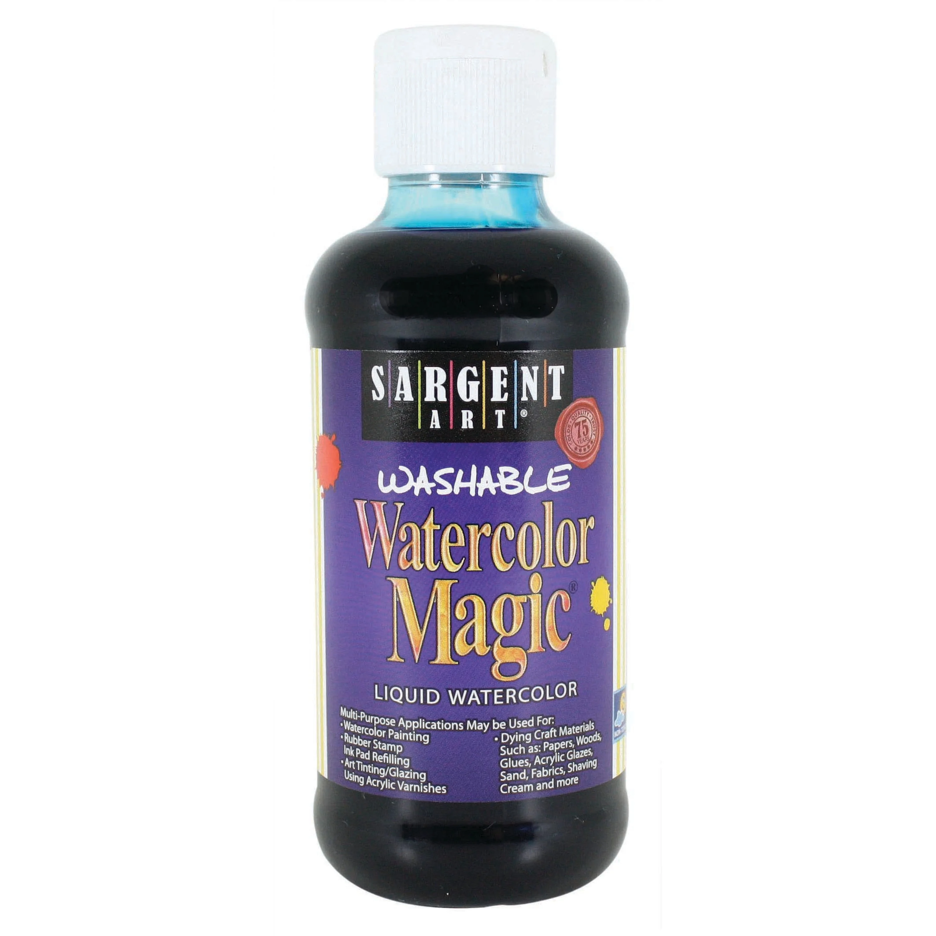 Sargent Art Washable Liquid Watercolor, 8 oz., Turquoise