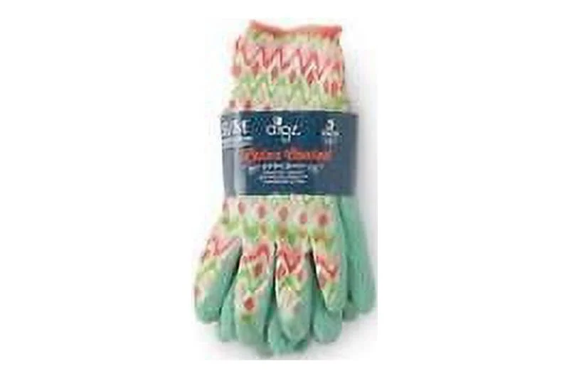 2 PC Digz Blue S/M Women's Latex Coated Gardening Gloves