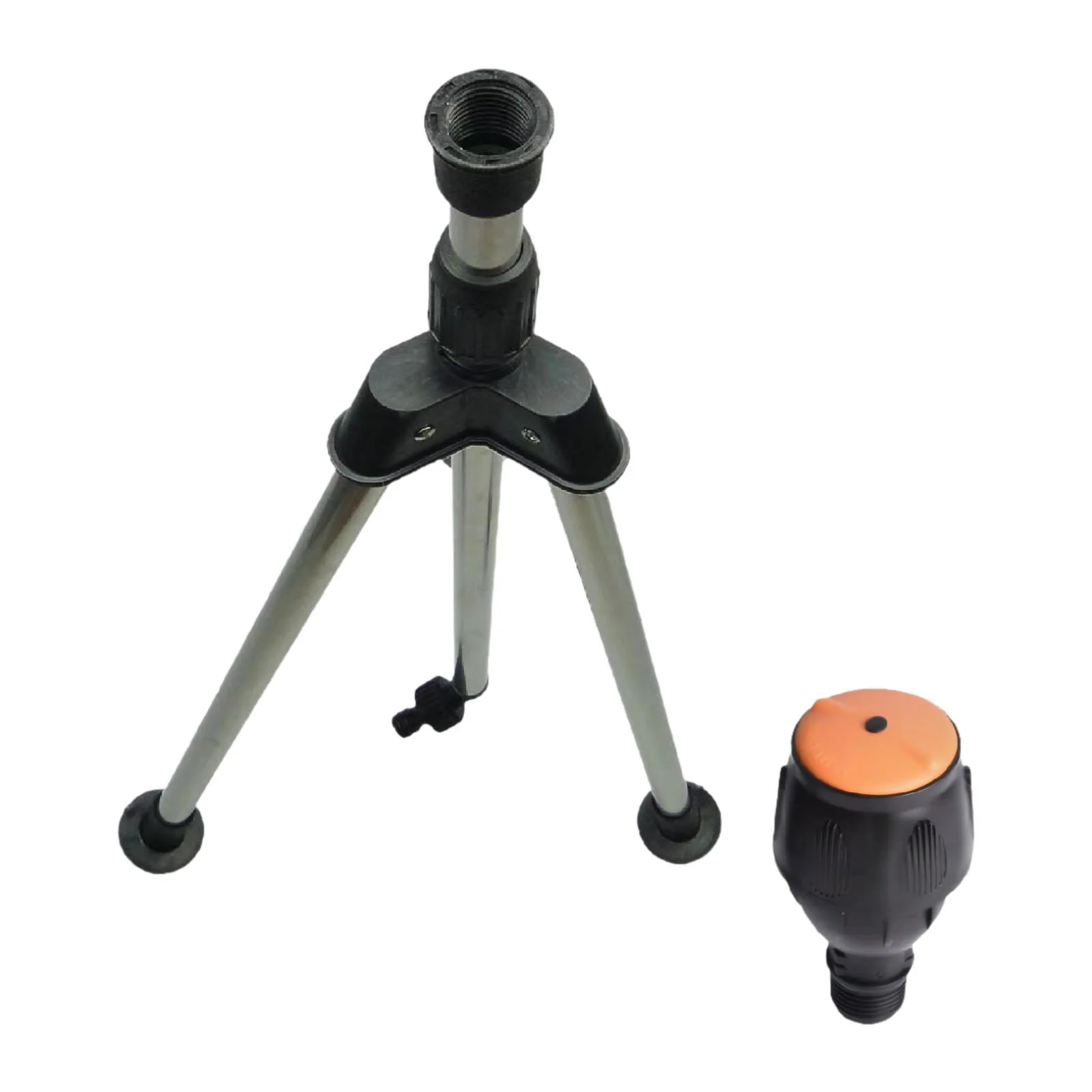 jicheng Tripod Sprinkler Outdoor Sprinkler Telescopic Support Sprinkler Irrigation Watering Sprinkler for Agriculture Garden Nursery After Lifting 68cm