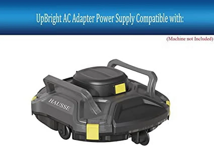 UpBright 2-Prong 12.6V AC/DC Adapter Compatible with Hausse DFC/RB/W001 DFC/RB/W002 11.1V 5000mAh Li-ion Battery Robotic Cordless Automatic Pool Vacuum Cleaner 12.6VDC 1.8A Power Supply Cord Charger