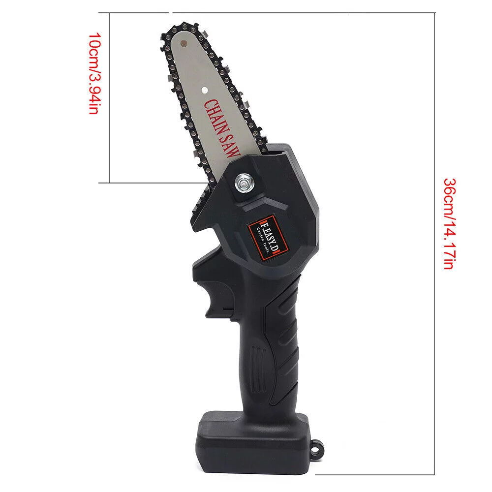 TOOL1SHOoo Mini Handheld Electric Chainsaw Kit Cordless Tree Pruning Rechargeable Battery