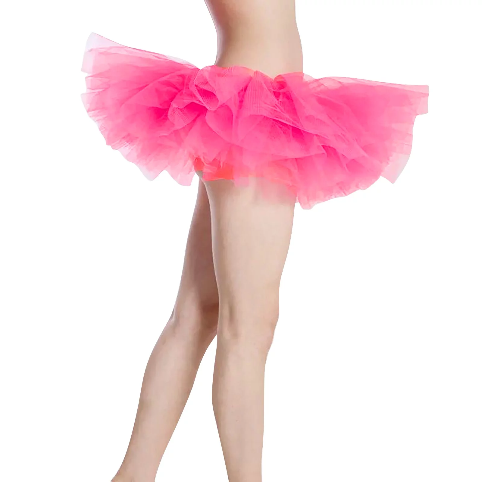 Summer Mini Skirt Women'S Tutu Skirt Adult Dance Fluffy Dkirt 5 Pieces Mash Soild Mesh Skirt Skirt Sets Women 2 Piece Outfits Formal