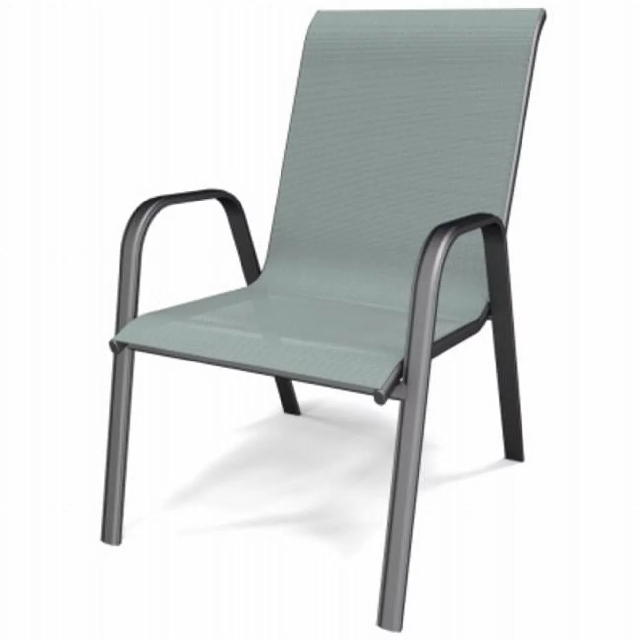 Letright Industrial 270123 Four Seasons Courtyard Sunny Isles Seafoam Green Steel Slink Stack Chair