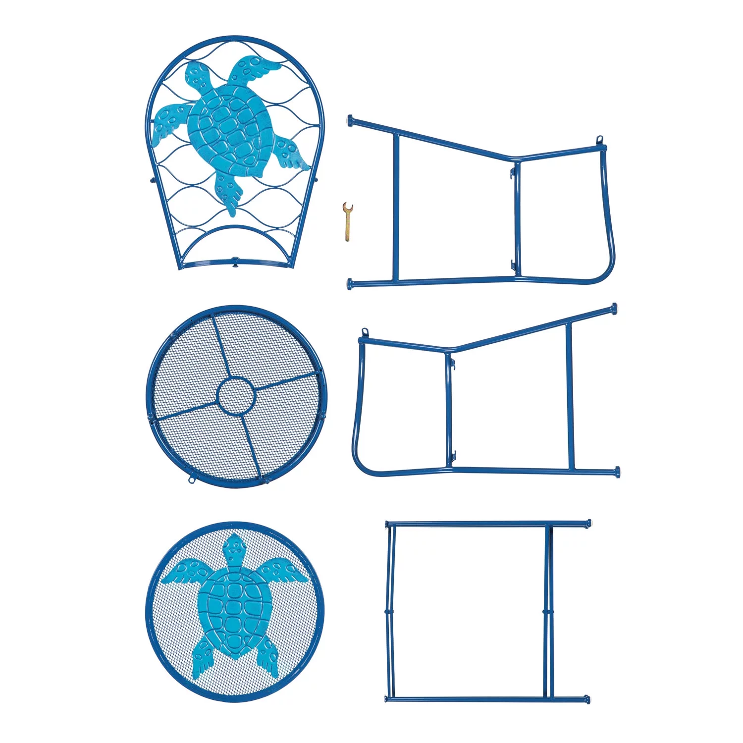 Evergreen Metal Tortoise Outdoor Table and Chair Set