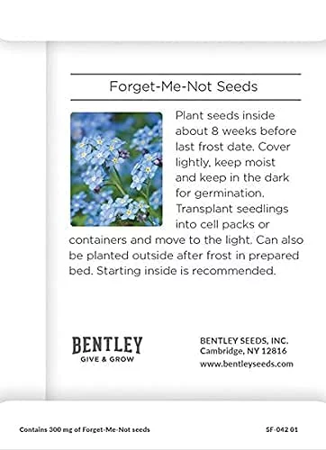 Growing Houses Into Hos - Pre Filled Forget Not Garden Seed Packets - 25 Packed Forget Not Seed Packs - Perfect Realtor Gift For Prospecting Or New Hoowners - Non GMO