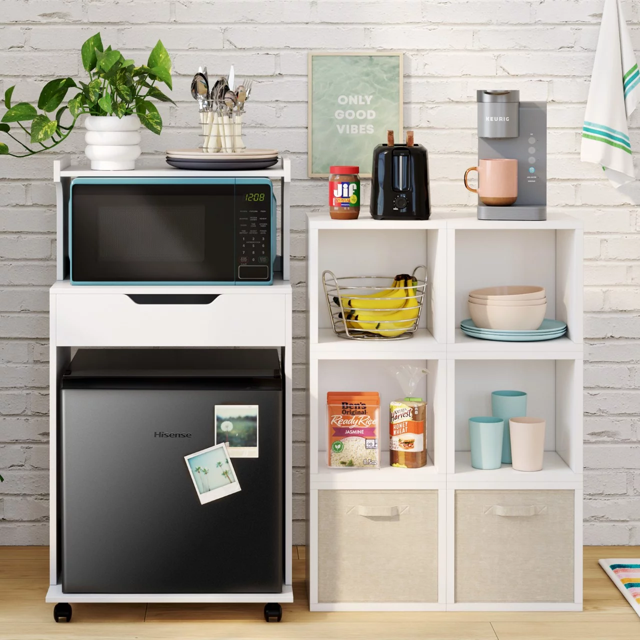 Mainstays - Peach Round Plastic Bowl, 38-Ounce