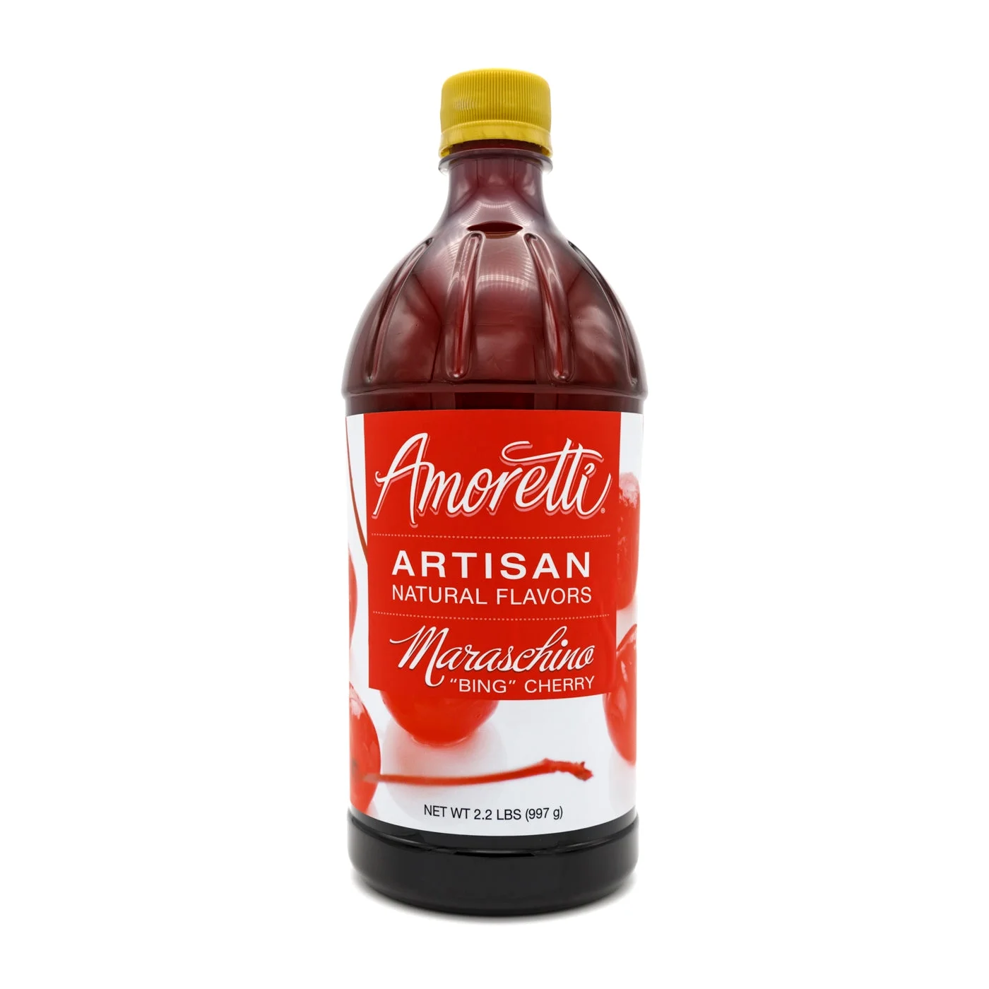 Amoretti - Natural Maraschino Bing Cherry Artisan Flavor Paste 2.2 lbs - Use In Pastry, Savory, Brewing & Ice Cream Applications, Preservative Free, No Artificial Sweeteners, Highly Concentrated