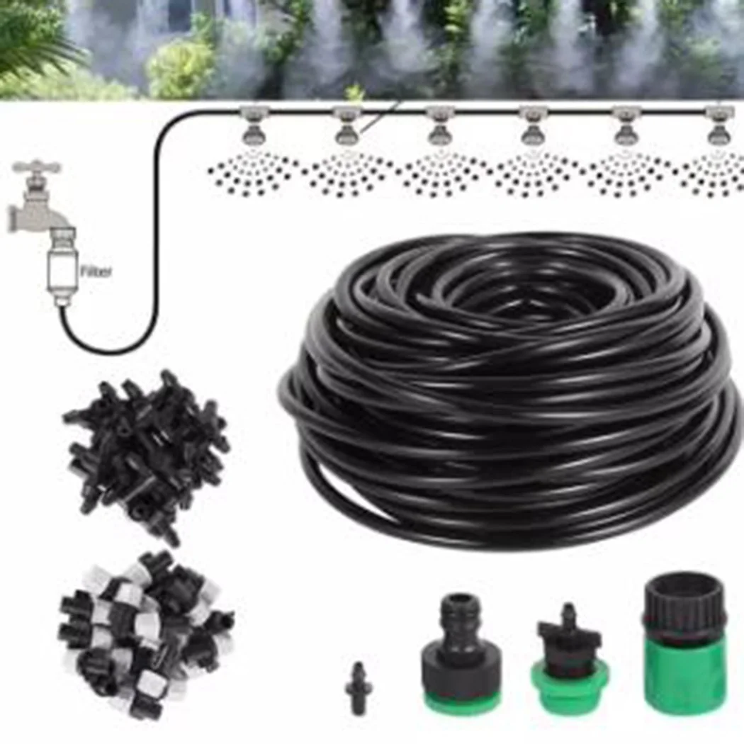 20M Cooling Spray System Nozzle Automatic Watering Device Mist Pump Cooling