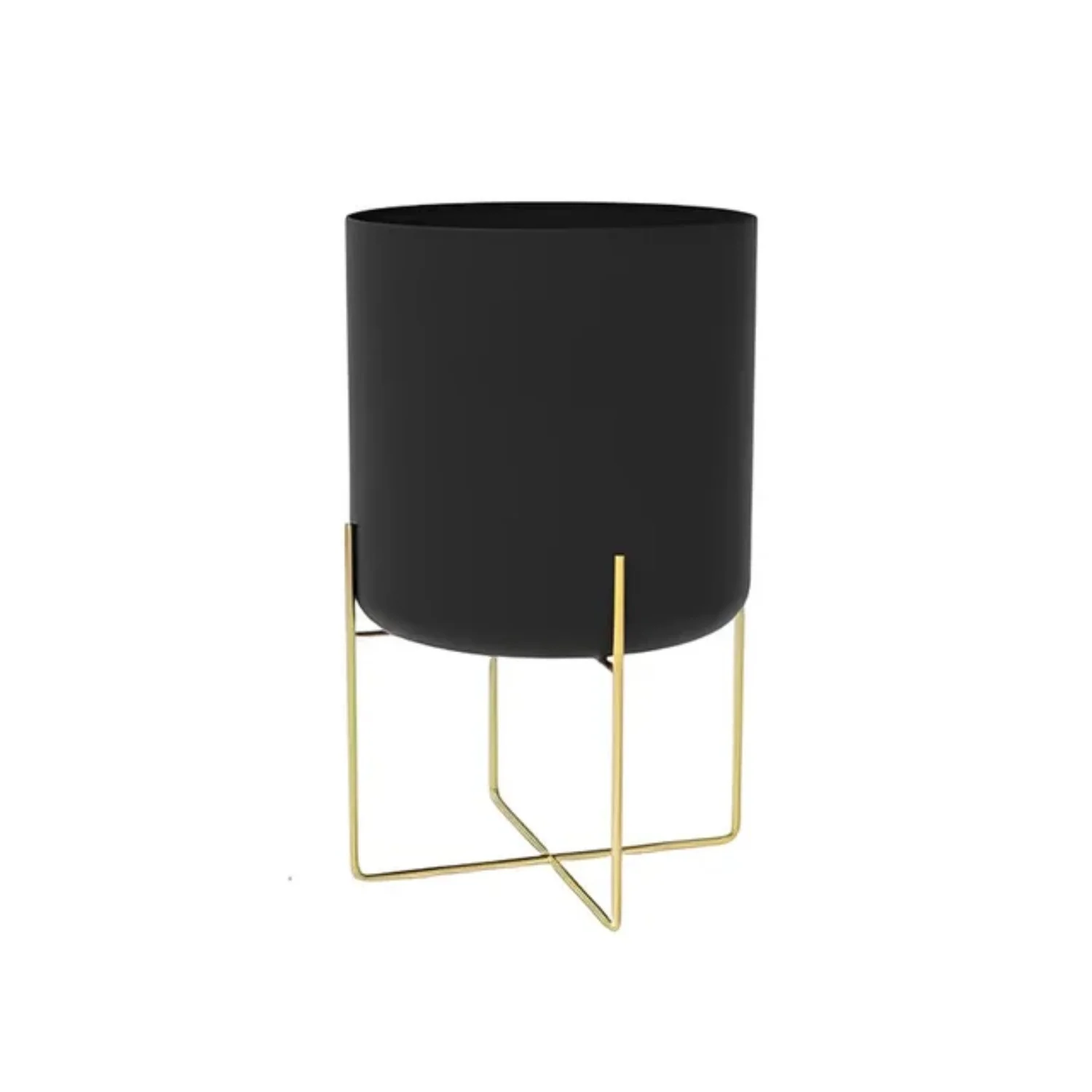 Gold Plant Stand with Pot Fashion Light Luxury Floor Type Living Room Shelf Large Metal Planter   Decor