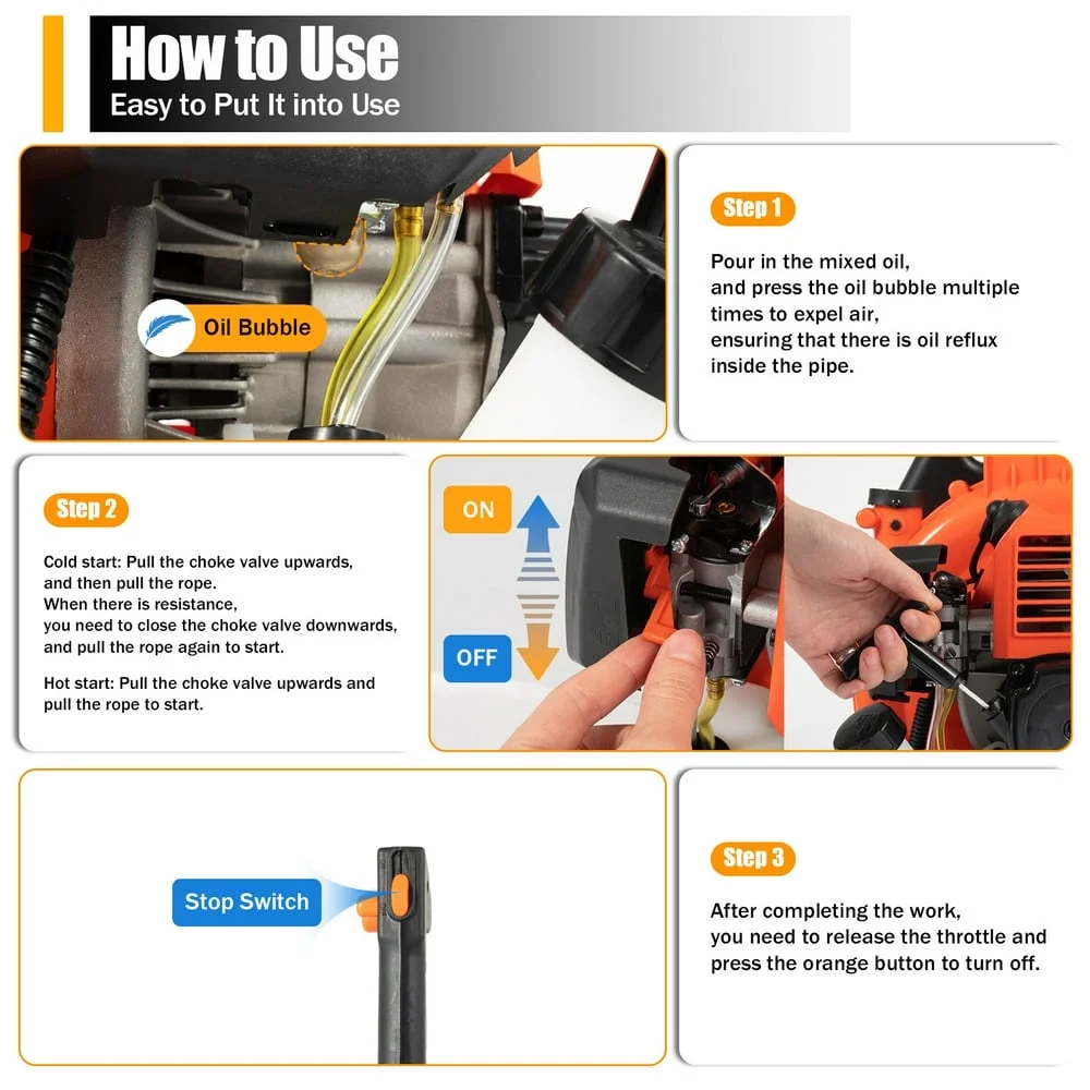 NEWCE 42.7CC 2 Stroke Backpack Leaf Blower Gas Powered 156MPH Leaf Blowers Cordless for Lawn Care Commercial Gasoline Leaf Blower with Harness