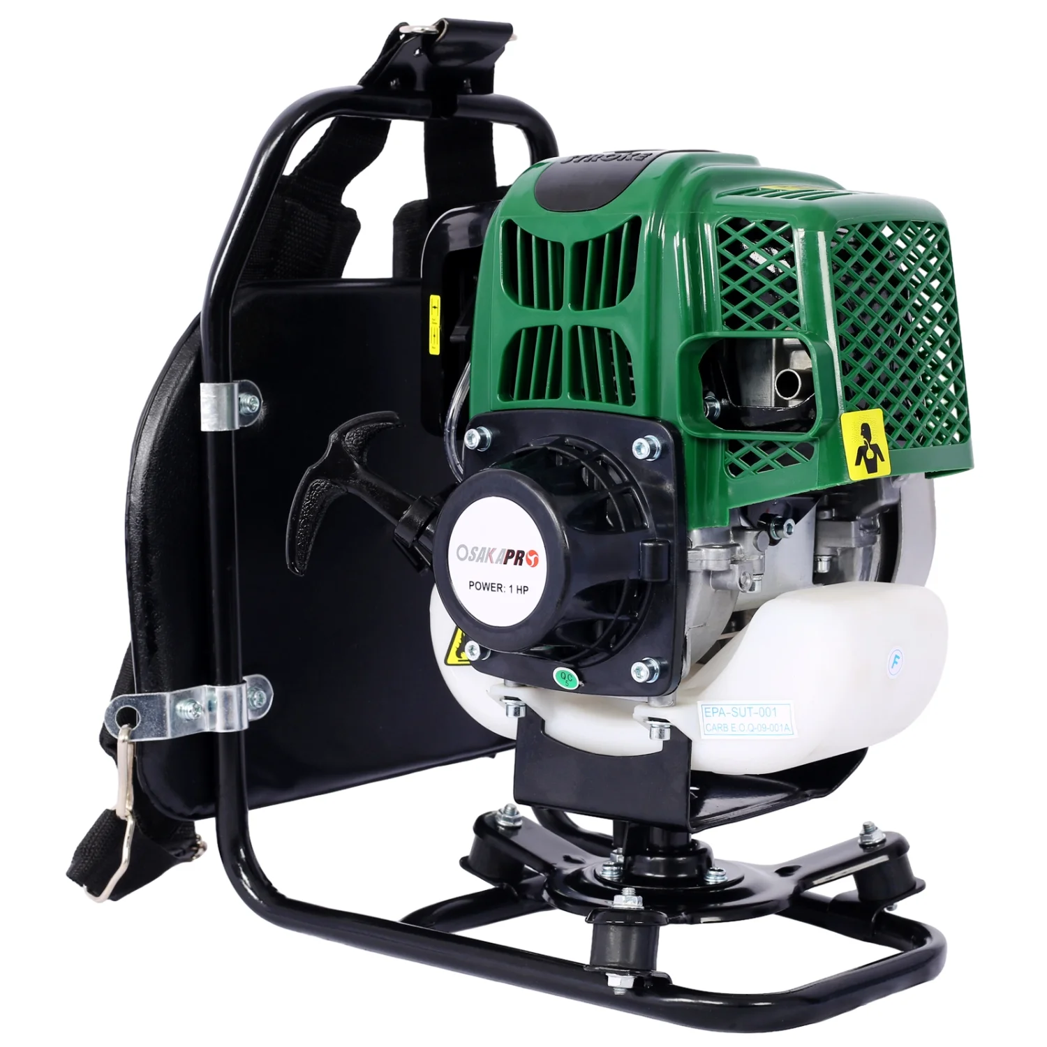 Multi-Functional 4 in 1 Backpack Trimming Tool System with Gas Pole Saw  Hedge Trimmer  Grass Trimmer  and Brush Cutter - EPA Compliant 31CC 4-stroke Garden Kit