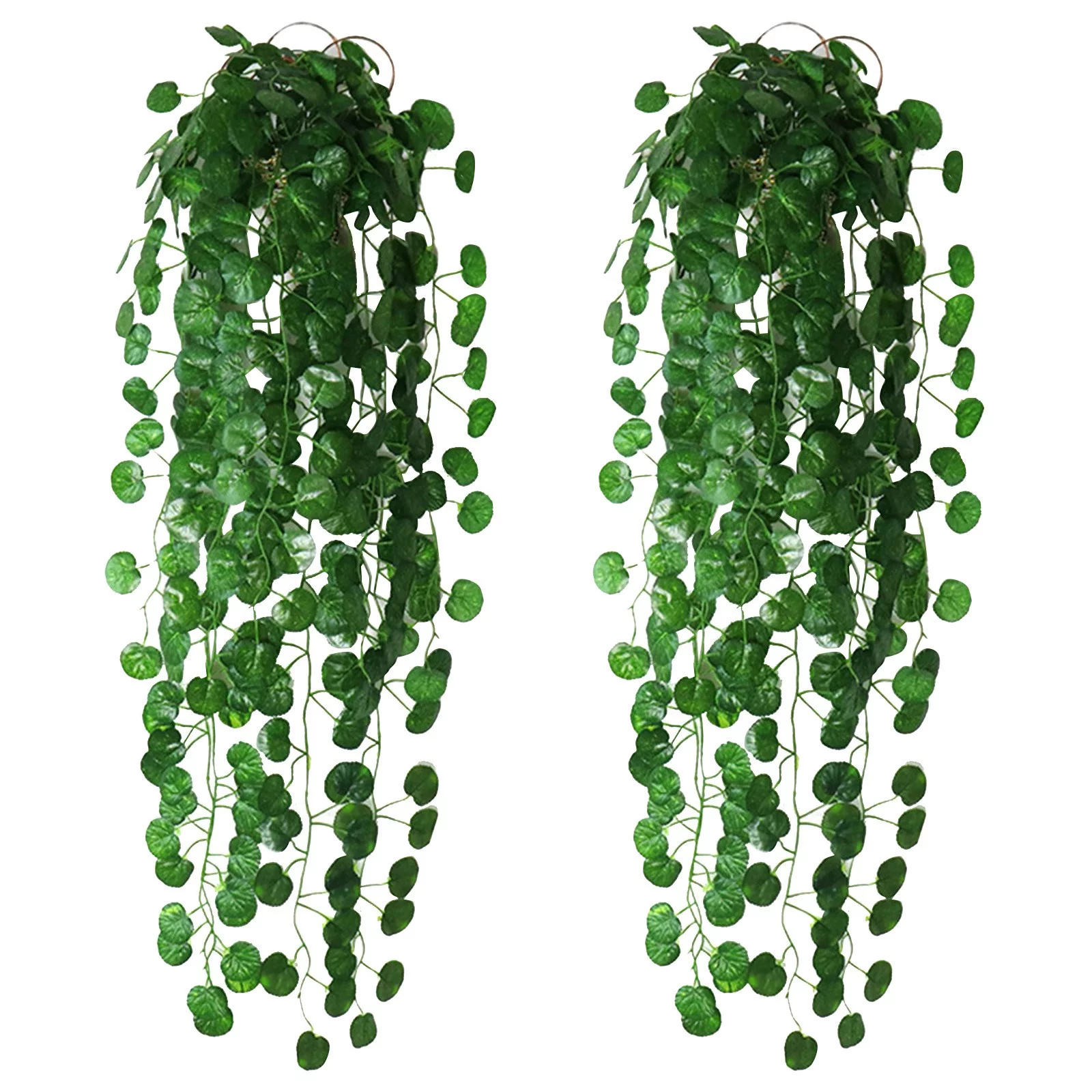 Bnnlsa Artificial Flowers Artificial Hanging Basket Pot Vine Trailing Indoor Home Vine Wall Display Window Decoration Hanging