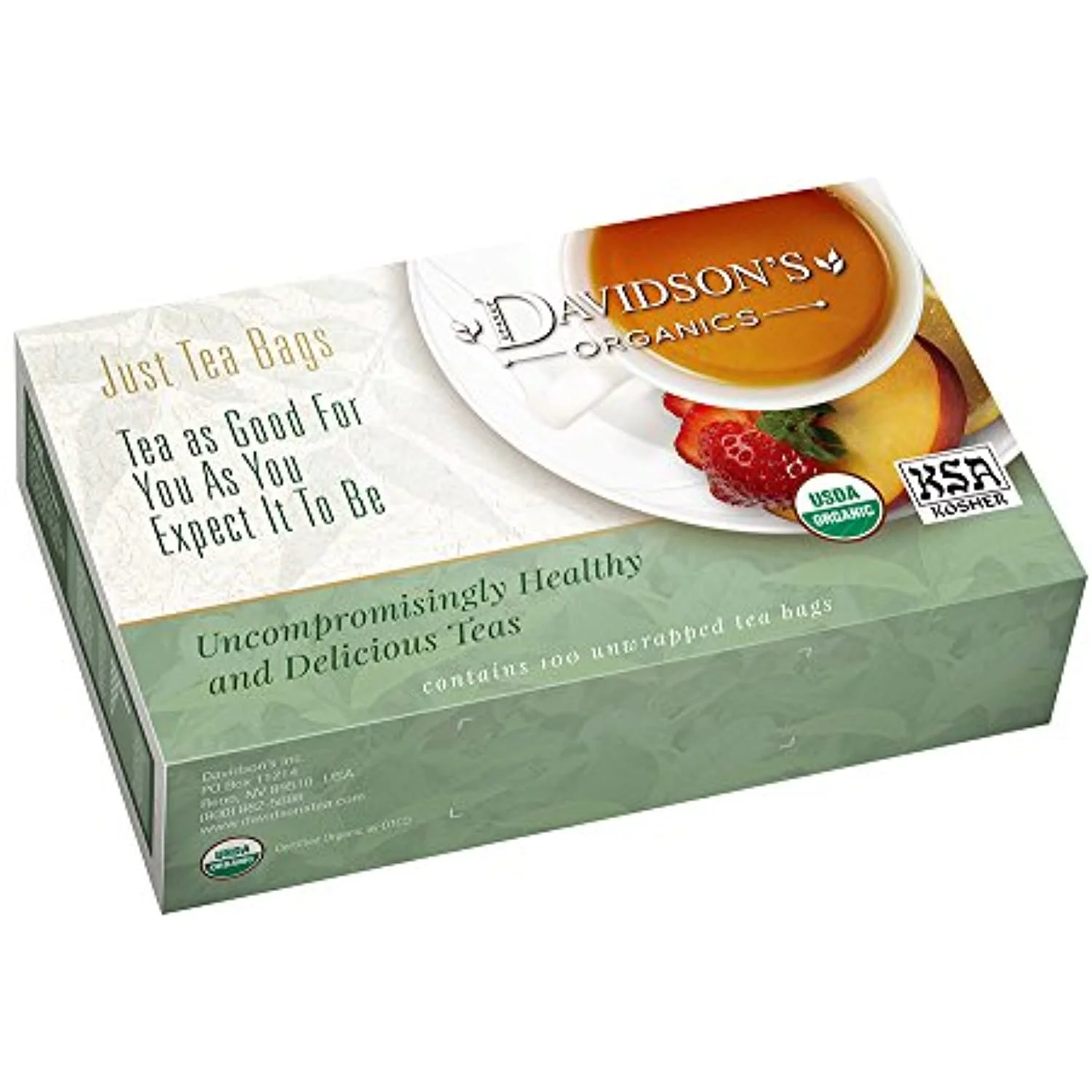 Davidsons Tea Tulsi Rooibos Chai, 100-Count Tea Bags