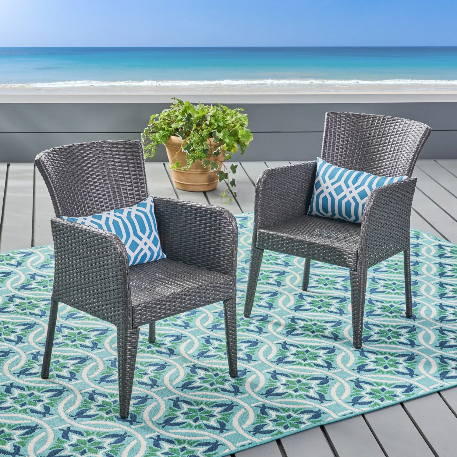 Luxurious ANAYA KD PE Dining Chair Perfect for Both Indoor and Outdoor Use - Upgrade Your Dining Experience Today with this Exceptionally Durable and Stylish Seating Option - Ideal for Fa