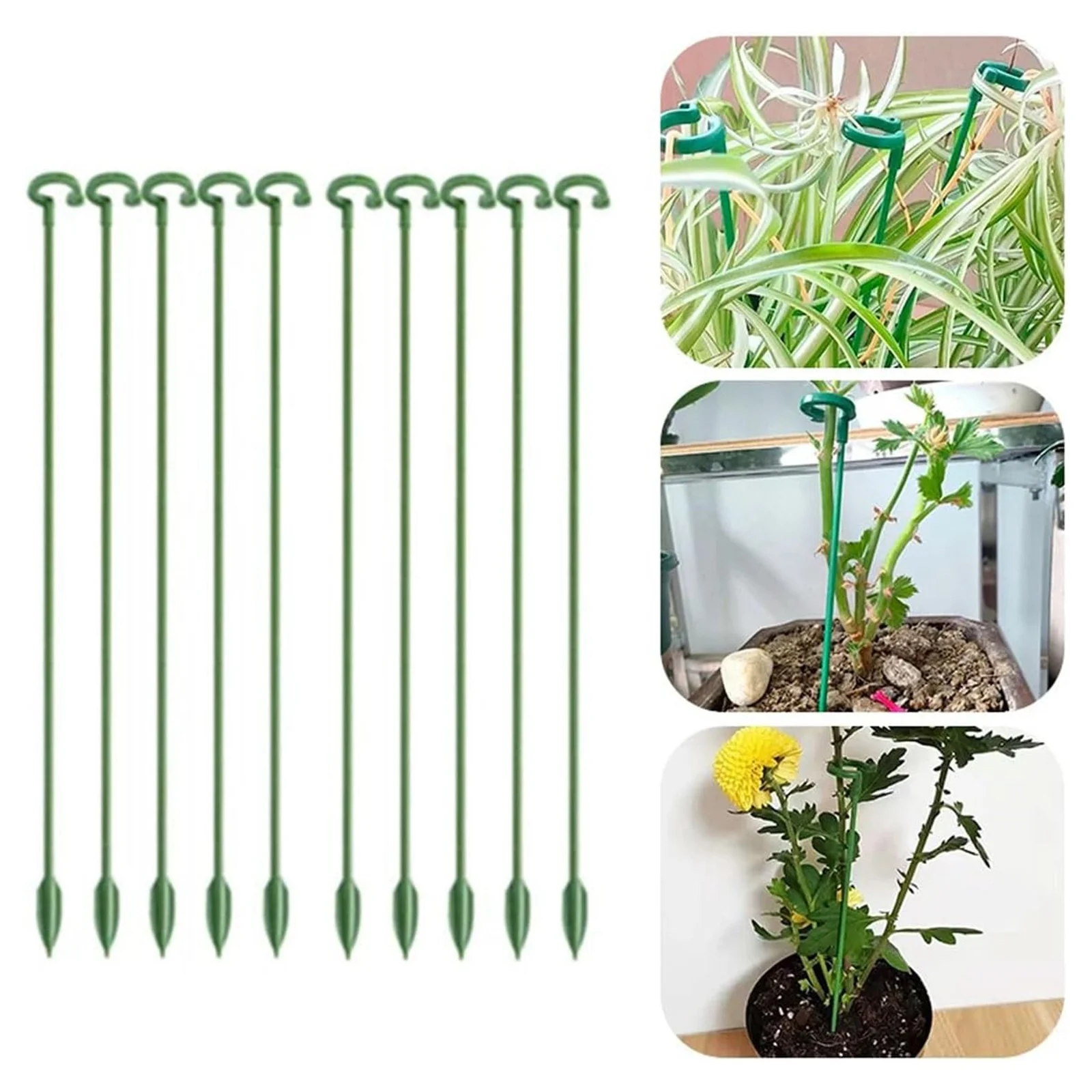 QNFEPKG Huge Hair Clip Long Hair Clip Gardening Bonsai Phalaenopsis Stand Tall Flower Support Pole Potted Flower Rack Fixed Props 30pc