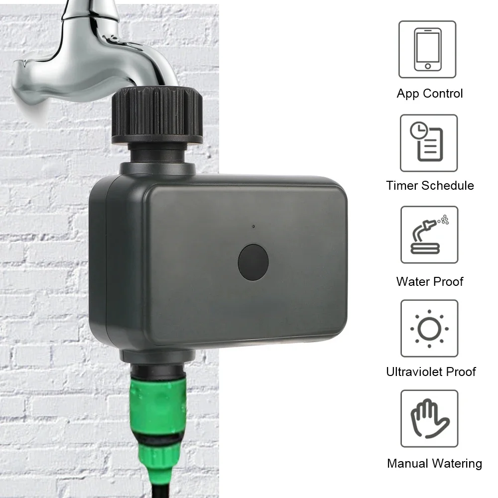 Alexa Bluetooth Wifi  Battery Operated Watering Timer Garden Irrigation Controller Electronic Automatic Watering