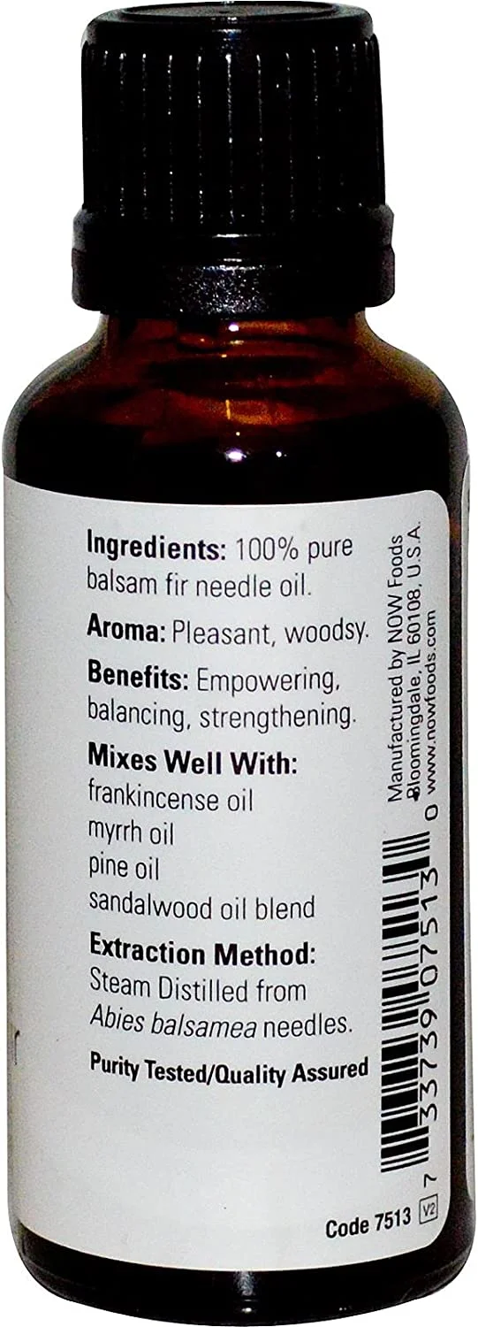 NOW Foods Essential Oils Balsam Fir Needle Oil - 1 fl oz Pack of 3