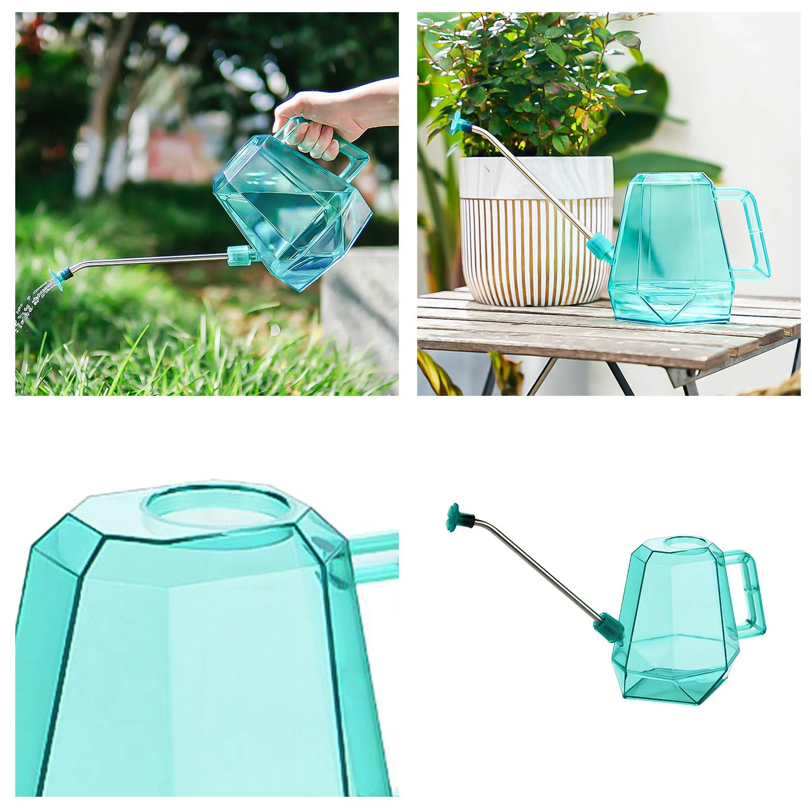 Drizzle Pot Watering Garden Tools Stainless Steel Long Nozzle Household Watering Sprinkler Blue Irrigation System Irrigation Irrigation Timer Irrigation Tubing Irrigation Hose Irrigation