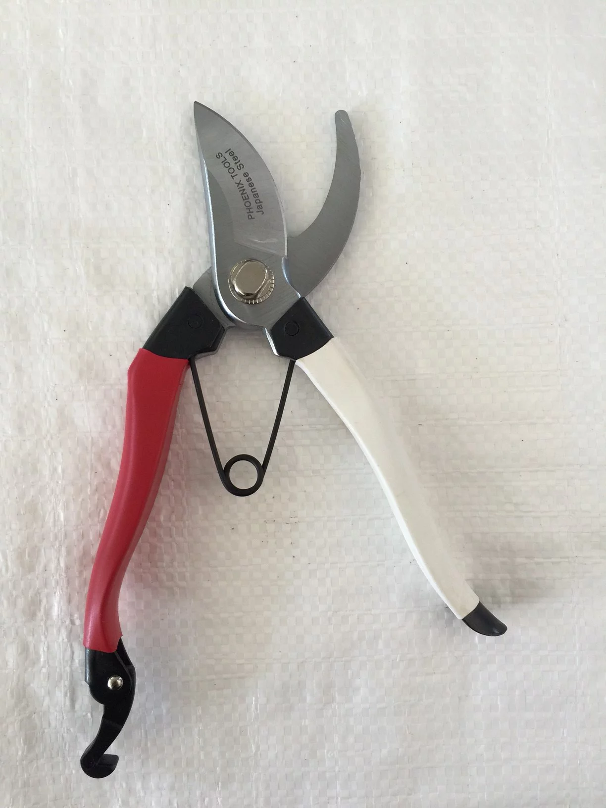 Phoenix Tools Professional Grade Hand Prunner Japanese Steel Red/White