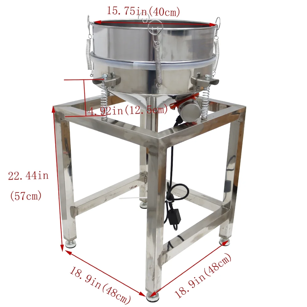 Electric Powder Shaker Sieve Vibrating Screen Sifter with 100 Mesh Screen