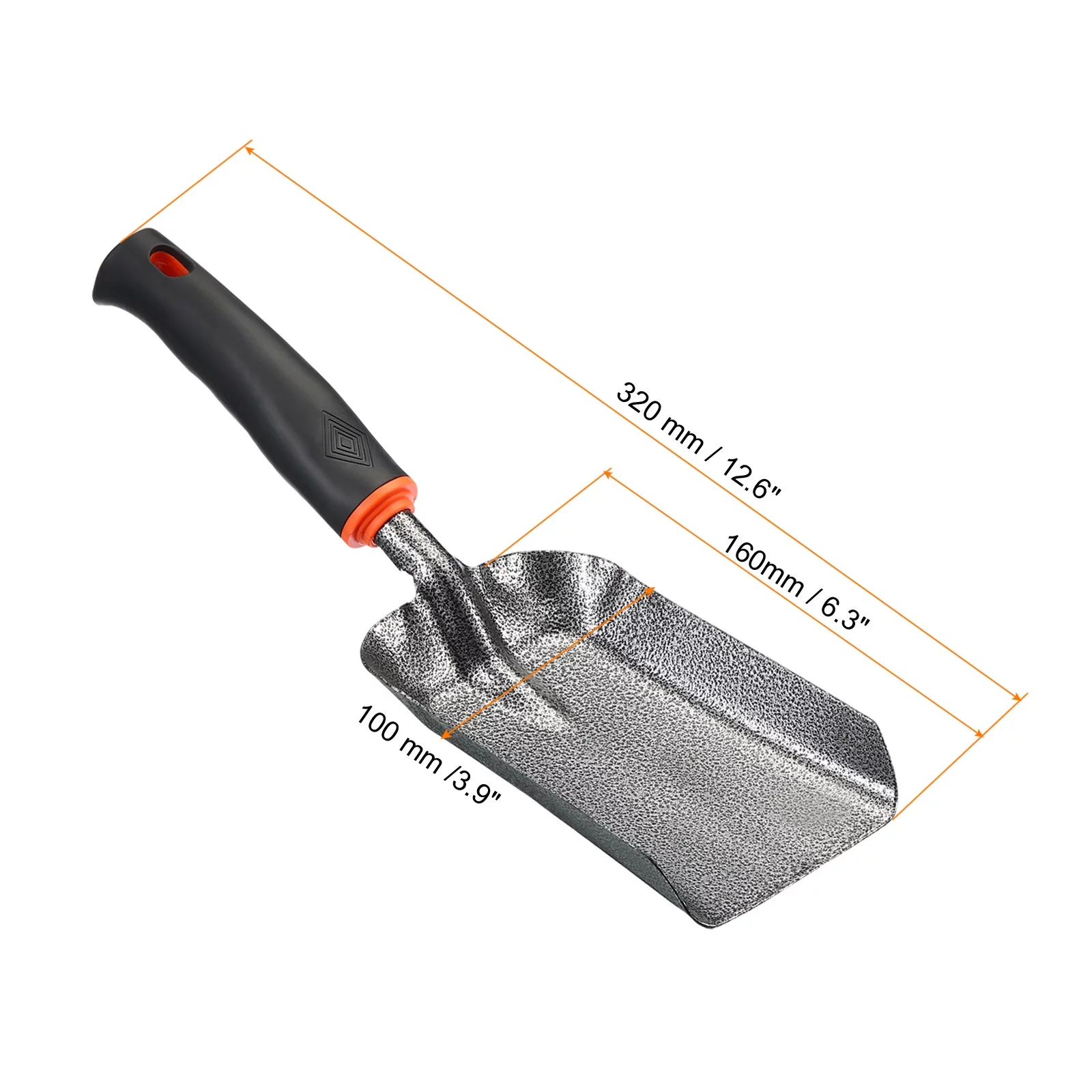 Uxcell Garden Trowel Gardening Hand Shovel Garden Square Head Shovel Flower Beds Transplant Tools 2 Pack