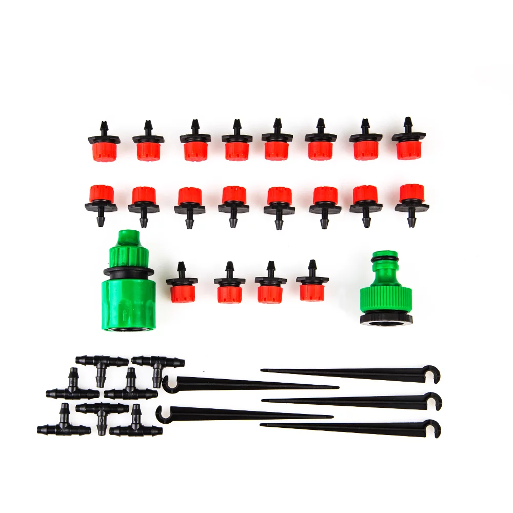 DIY 10m Micro Drip Irrigation System Plant Self Watering Garden Hose Kits Drippers