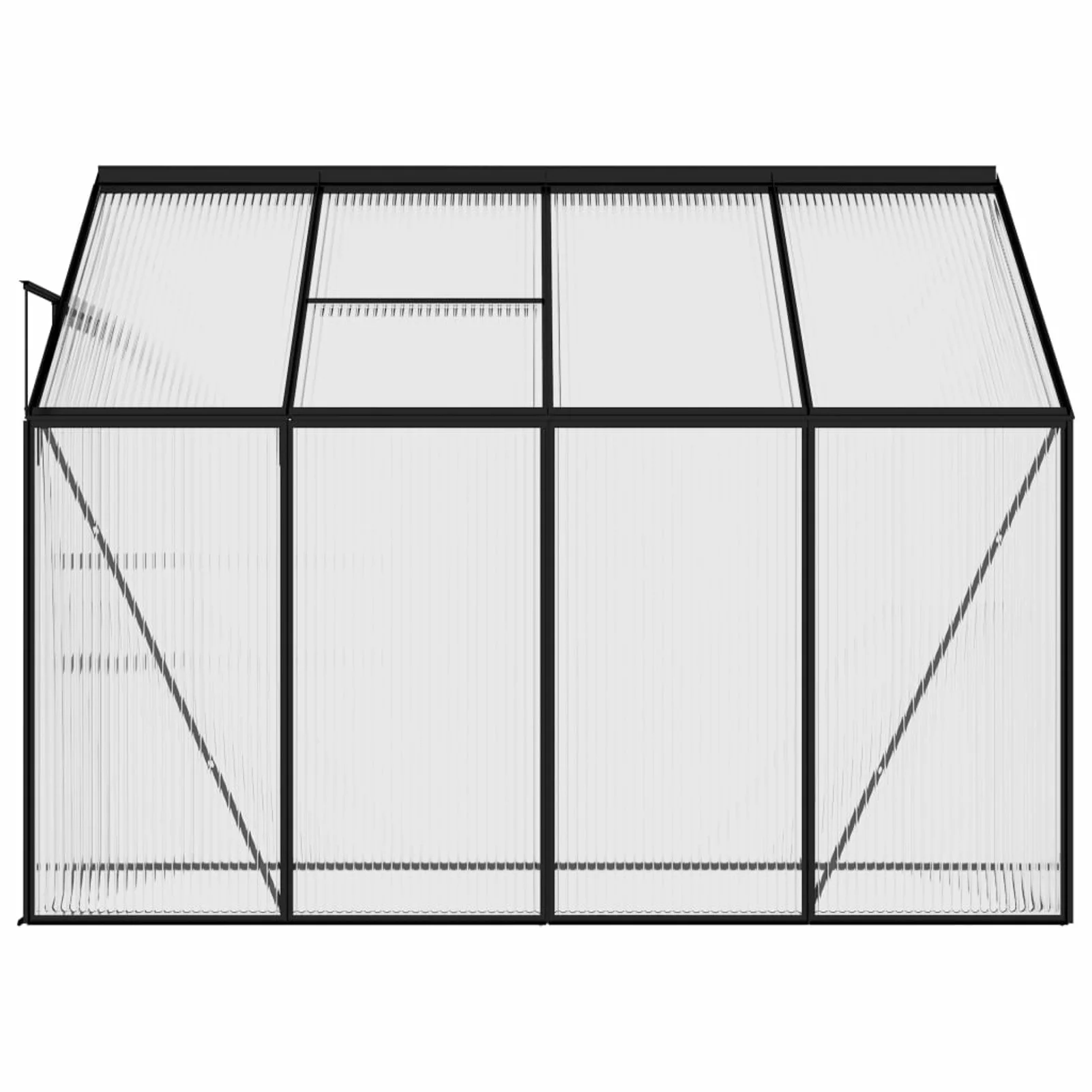 Suzicca Greenhouse Anthracite Aluminum 177.3 ft³