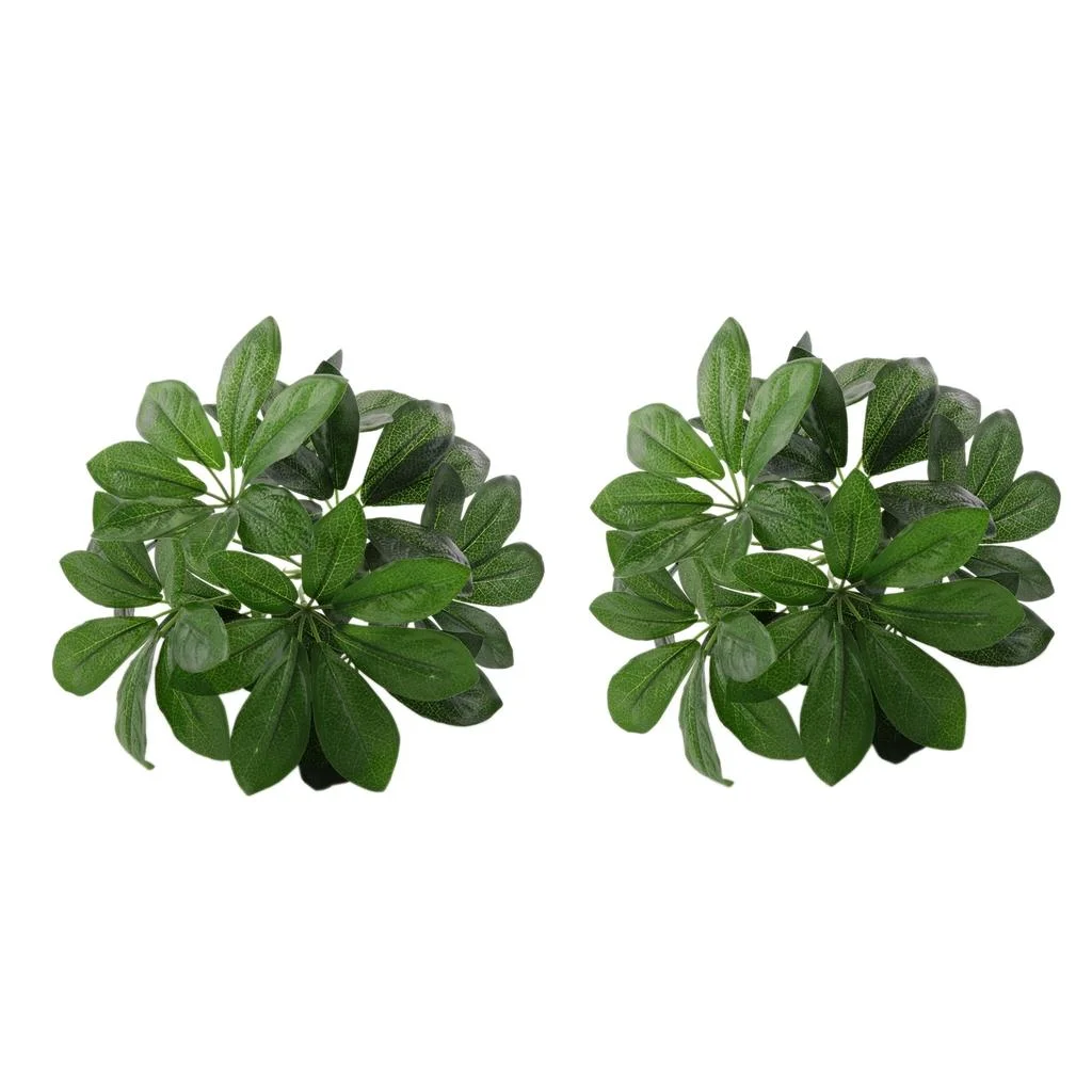 2Pcs Artificial Green Plants Pretty Gift Home Garden Patio Fake
