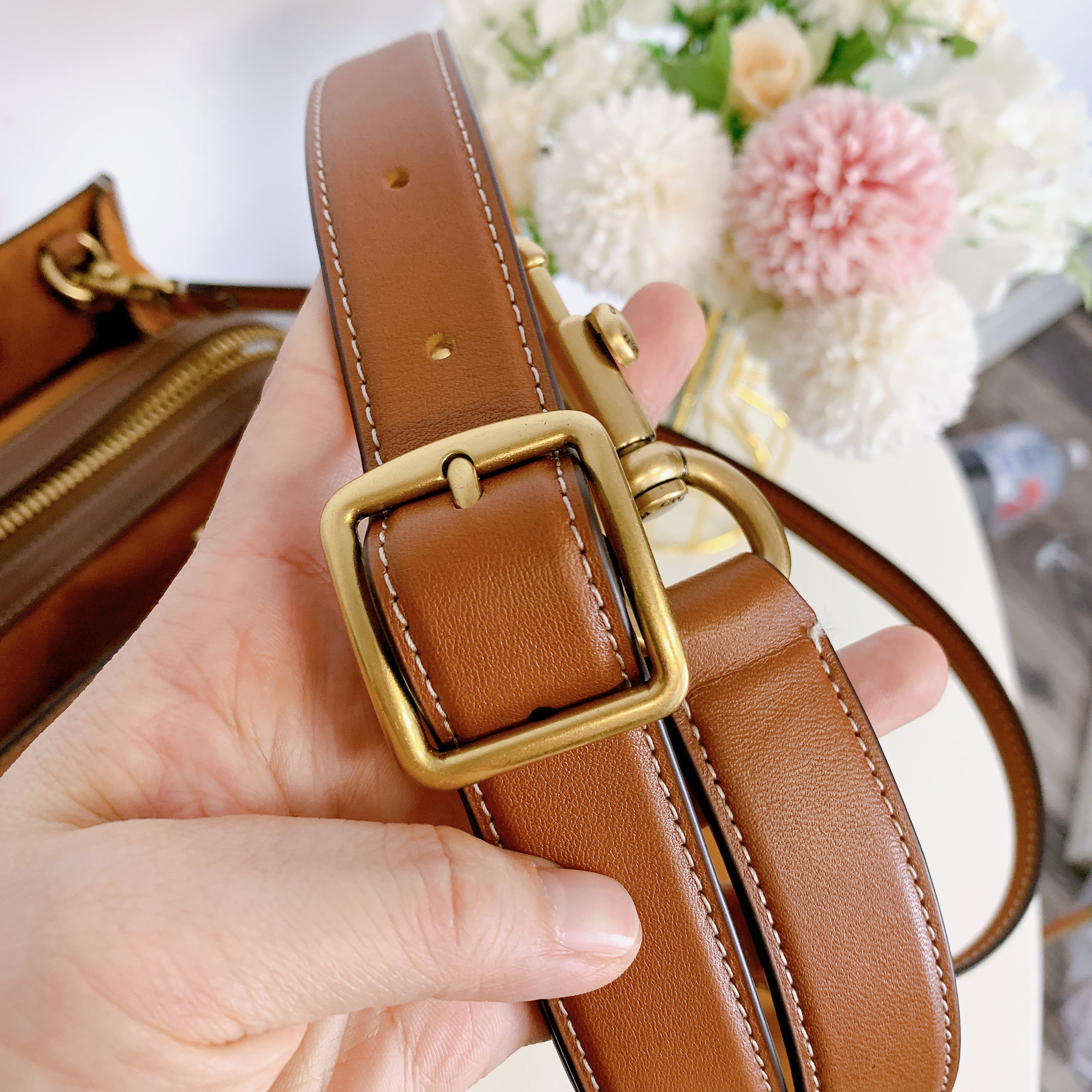 Coach C6444 Rogue 25 In Signature Textile Jacquard IN Cocoa Burnished Amb