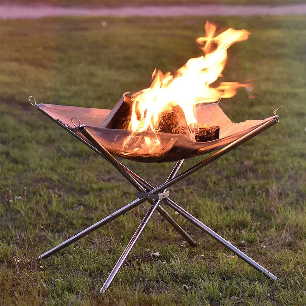 Fire Pit,Mesh With Carry Fire Pit Heat-resistant Campfire Bbq Outdoors Heat-resistant Campfire With Carry Outdoors Stainless Steel Pit Portable 16.5 Portable 16.5 Inch Twirltide