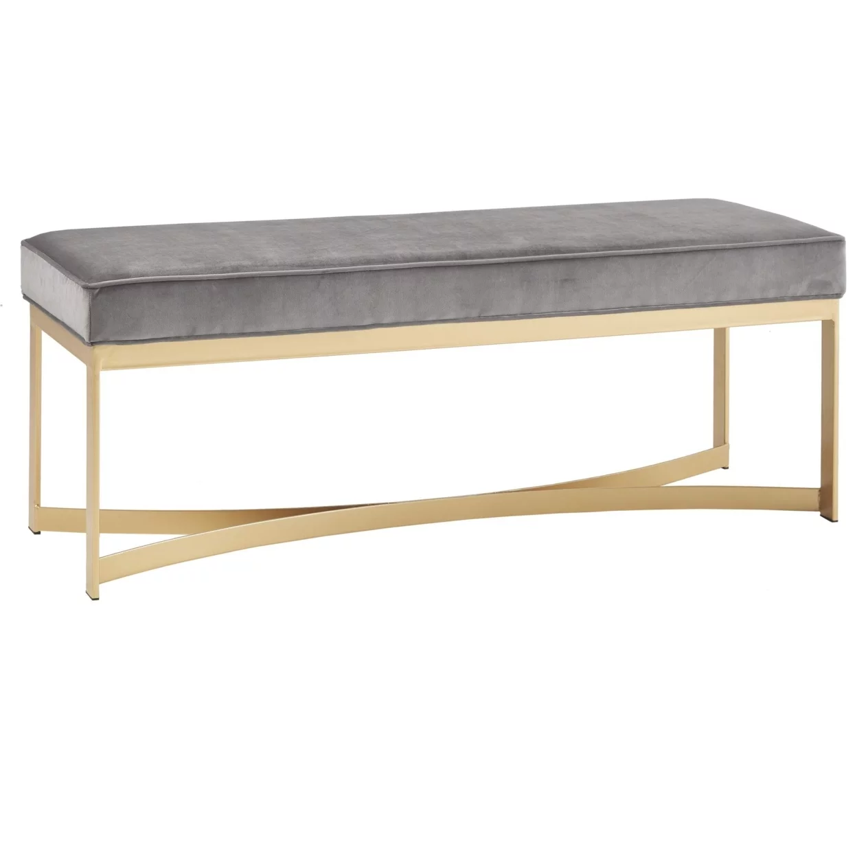 MARTHA STEWART Modern Secor Bench with Grey Finish MT105-0072