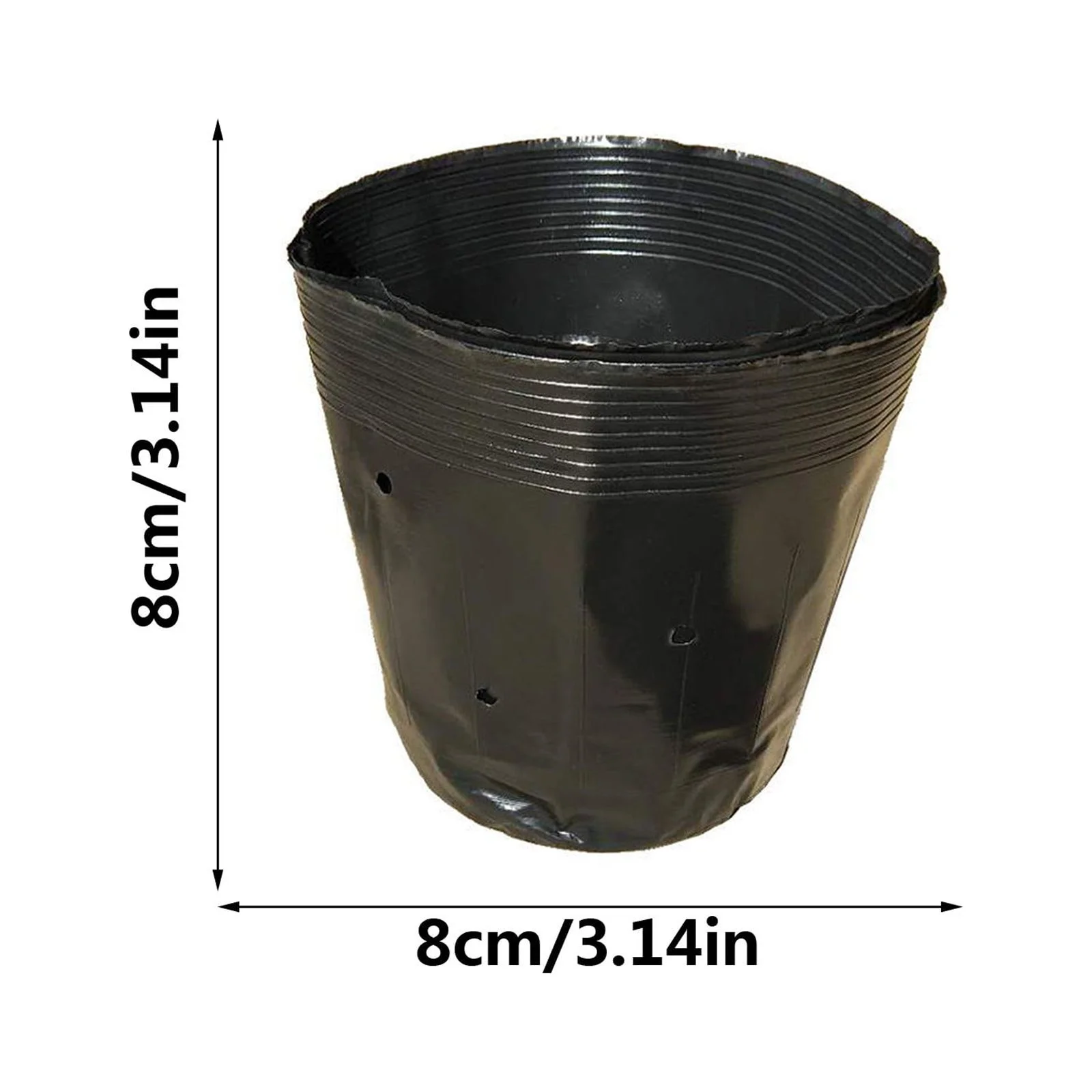 Umitay Seedling Starter Trays Black Plastic Garden Tray Inserts -Perforated - Nursery, Greenhouse, Gardening(100 Ps)